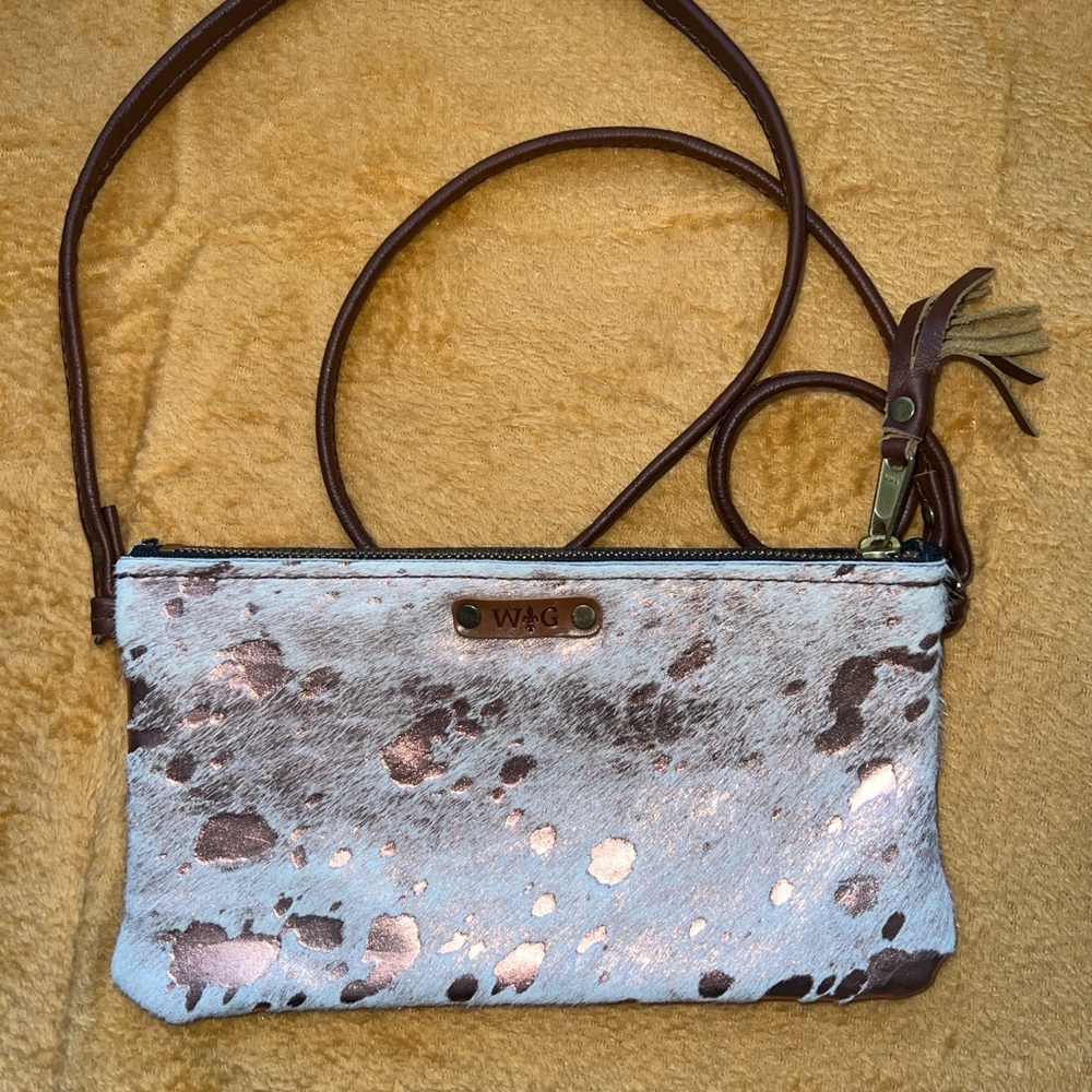 Wild Goose Rose gold and Cream Crossbody Bag